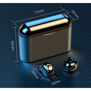 M2D Airfree LED Light 無線耳機連充電盒 - 黑色